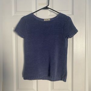 Eddie Bauer knit blue top